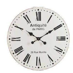 Kovové nástěnné hodiny Antiquité de Paris - Ø60cm J-Line by Jolipa  - -