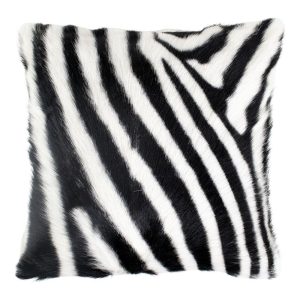 Kožený polštář dekor zebra - 40*40*10cm Mars & More  - -