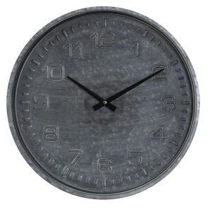 Šedé nástěnné hodiny Ricard grijs - Ø39*5 cm Light & Living  - -