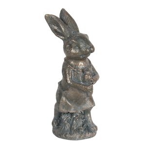 Metalická velikonoční dekorace králíka Métallique - 4*4*11 cm Clayre & Eef  - -
