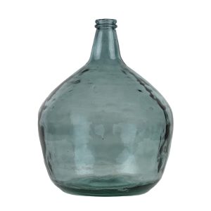 Modrá skleněná váza z recyklovaného skla 16L - Ø32*42cm Mars & More  - -