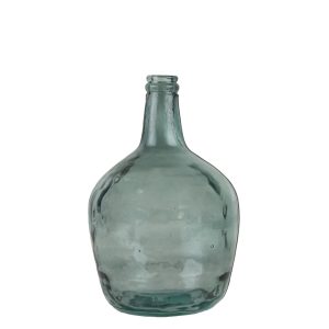 Modrá skleněná váza z recyklovaného skla 4L - Ø19*31cm Mars & More  - -