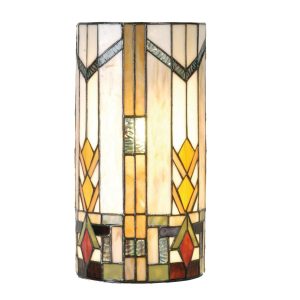 Nástěnná lampa Tiffany - 20*11*36 cm 2x E14 / Max 40w Clayre & Eef  - -