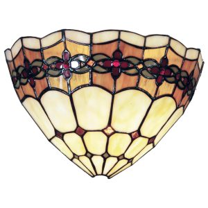 Nástěnná lampa Tiffany - 30*14*20 cm 1x E14 / Max 40W Clayre & Eef  - -