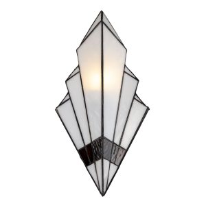 Nástěnná lampa Tiffany Trinagl - 23*13*43 cm E27/max 1*40W Clayre & Eef  - -