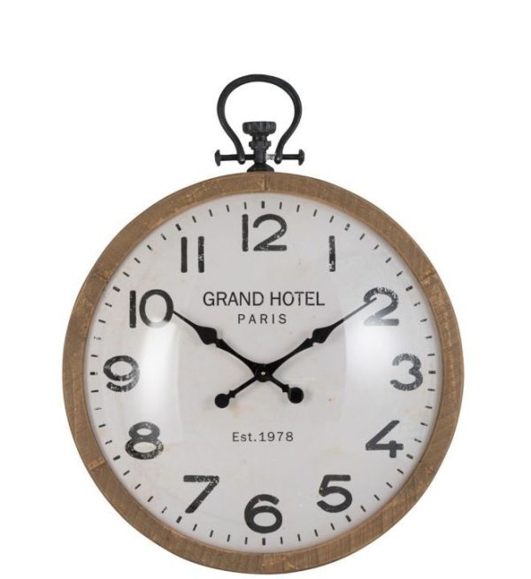 Nástěnné hodiny Grand Hotel - Ø 73*92cm J-Line by Jolipa  - -