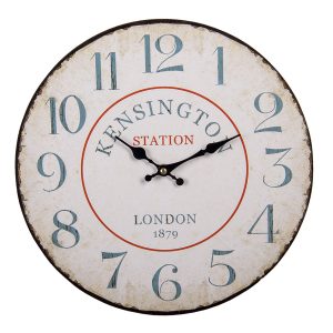 Nástěnné hodiny Kensington - Ø 34*1 cm / 1*AA Clayre & Eef  - -