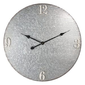 Nástěnné kovové hodiny Balast – Ø 60*5 cm / 1*AA Clayre & Eef  - -