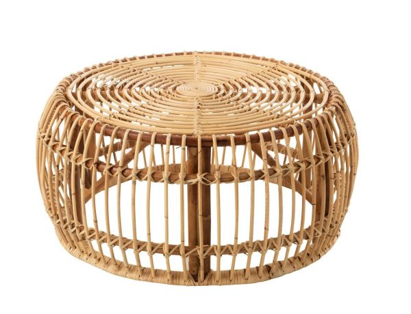 Přírodní ratanový konferenční stolek Ana Rattan Natural - Ø 85*39 cm J-Line by Jolipa  - -