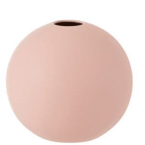 Růžová keramická váza Ball - Ø 25*23