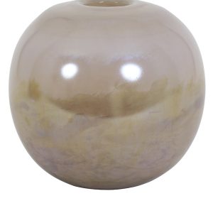 Růžová skleněná perleťová váza Favaro L - Ø 20*19 cm Light & Living  - -