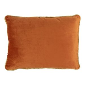 Sametový zlatě oranžový polštář Golly - 35*45*10cm Mars & More  - -