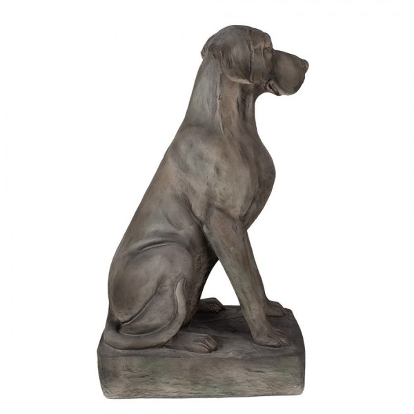 Šedá dekorace socha pes Dog Modern - 44*26*73 cm Clayre & Eef  - -
