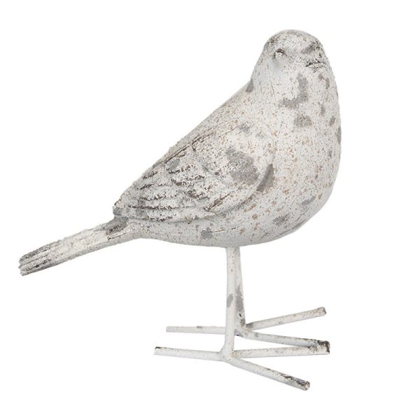 Šedá antik dekorace socha ptáček - 15*7*14 cm Clayre & Eef  - -