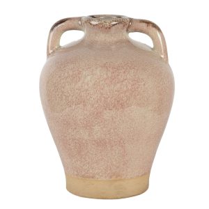 Starorůžová antická váza Antik - Ø 19*25 cm Clayre & Eef  - -