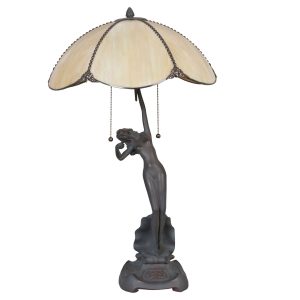 Stolní lampa Tiffany Woman -  Ø 41*70 cm Clayre & Eef  - -
