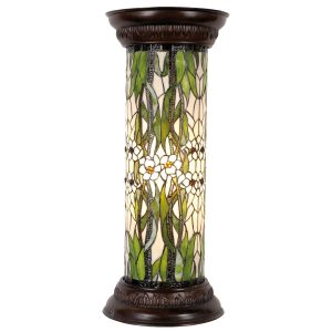 Stojací lampa Tiffany - Ø 31*78 cm 1x E27 / Max 60W Clayre & Eef  - -