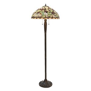 Stojací lampa Tiffany Larique -Ø 51*157 cm Clayre & Eef  - -