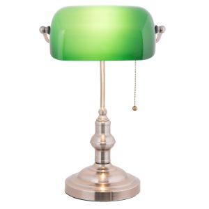 Stolní bankovní lampa GreenBank - 27*17*41 cm E27/60W Clayre & Eef  - -