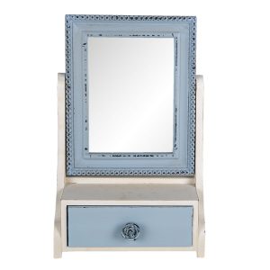 Stolní kosmetické zrcadlo se šuplíčkem Jessi - 25*14*38 cm Clayre & Eef  - -