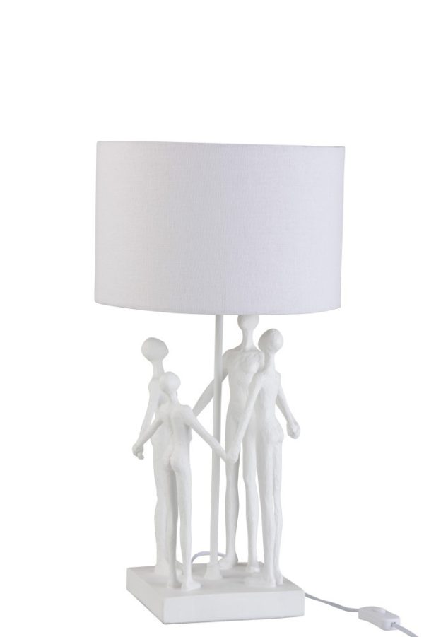 Stolní lampa s textilním stínidlem Figurines - Ø 30