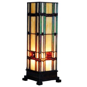 Stolní lampa Tiffany - 12.5*35 cm 1x E14 / Max 40W Clayre & Eef  - -