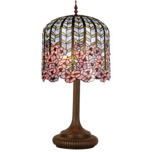 Stolní lampa Tiffany - Ø 40*84 cm 3x E27 Clayre & Eef  - -