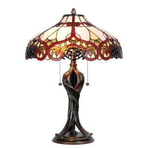 Stolní lampa Tiffany - Ø 41*56 cm  Clayre & Eef  - -