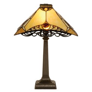 Stolní lampa Tiffany - Ø 50*49 cm 1x E14 Clayre & Eef  - -