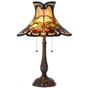 Stolní lampa Tiffany Hat - Ø 51*66 cm   Clayre & Eef  - -