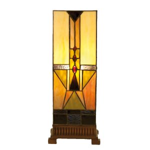 Stolní lampa Tiffany Cadence- 18*45 cm 1x E27 / max 60Watt Clayre & Eef  - -