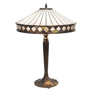 Stolní lampa Tiffany Diamant - Ø 41*59 cm Clayre & Eef  - -