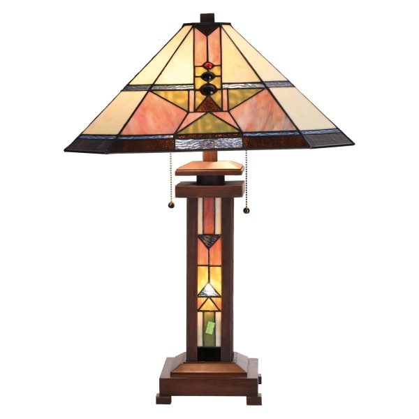 Stolní lampa Tiffany Egyptian - 42*60 cm Clayre & Eef  - -