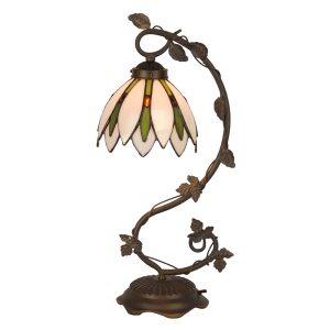Stolní lampa Tiffany Estrella - Ø 18x53 cm E14/max 1x25W Clayre & Eef  - -