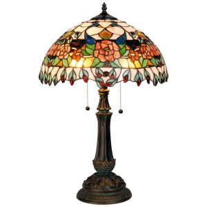 Stolní lampa Tiffany Grapevine - Ø 41*67 cm Clayre & Eef  - -