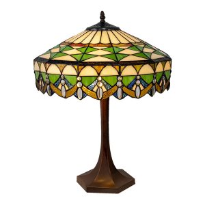 Stolní lampa Tiffany Kayleigh - Ø 41*57 cm E27/max 2*60W Clayre & Eef  - -