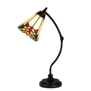 Stolní lampa Tiffany  Montaq -   Ø 26*50 cm 1x E14 / max 25w Clayre & Eef  - -