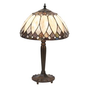 Stolní lampa Tiffany Naeva - Ø 30*46 cm Clayre & Eef  - -