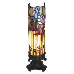 Stolní lampa Tiffany Nenuphar - 15*15*27 cm Clayre & Eef  - -