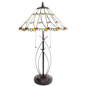 Stolní lampa Tiffany Onea - Ø 41*68 cm E27/max 2*60W Clayre & Eef  - -