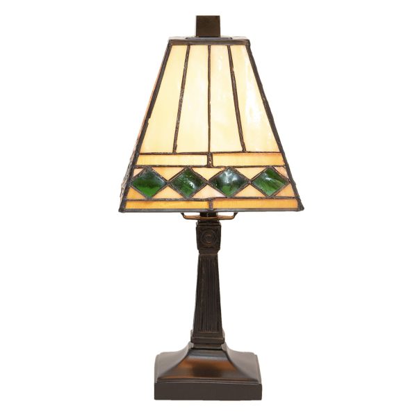 Stolní lampa Tiffany Pyramid - Ø 20*30 cm Clayre & Eef  - -