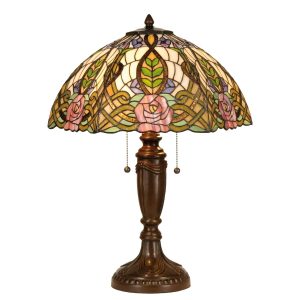 Stolní lampa Tiffany Rose - Ø 47*61cm Clayre & Eef  - -