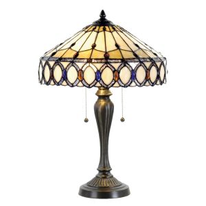 Stolní lampa Tiffany Show - Ø 40*58 cm Clayre & Eef  - -