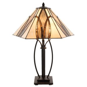 Stolní lampa Tiffany Sinus - 51*44*66 cm  Clayre & Eef  - -