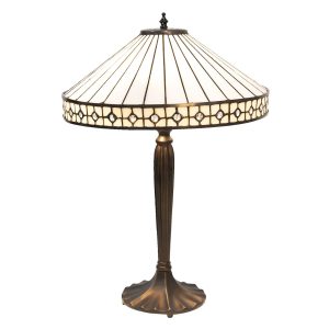 Stolní lampa Tiffany Small Diamand - Ø 40*58 cm Clayre & Eef  - -