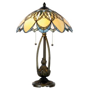 Stolní lampa Tiffany SUN - Ø 40*60 cm  Clayre & Eef  - -