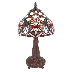Stolní lampa Tiffany Varietta - Ø 20*37 cm E14/max 1*25W Clayre & Eef  - -