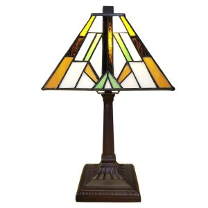 Stolní Tiffany lampa Avice - 20*20*34 cm Clayre & Eef  - -