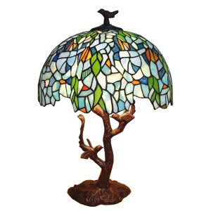 Stolní Tiffany lampa Caresse - Ø 42*49 cm Clayre & Eef  - -