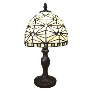 Stolní Tiffany lampa Elinore -Ø 18*33 cm  Clayre & Eef  - -
